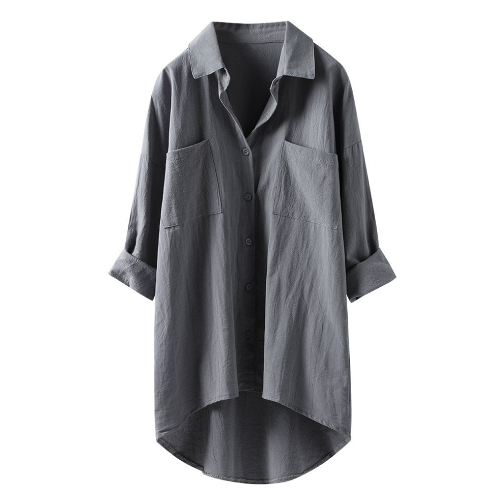 Casual en stijlvolle oversized blouse met lange mouwen voor dames met moeiteloze charme | Nora