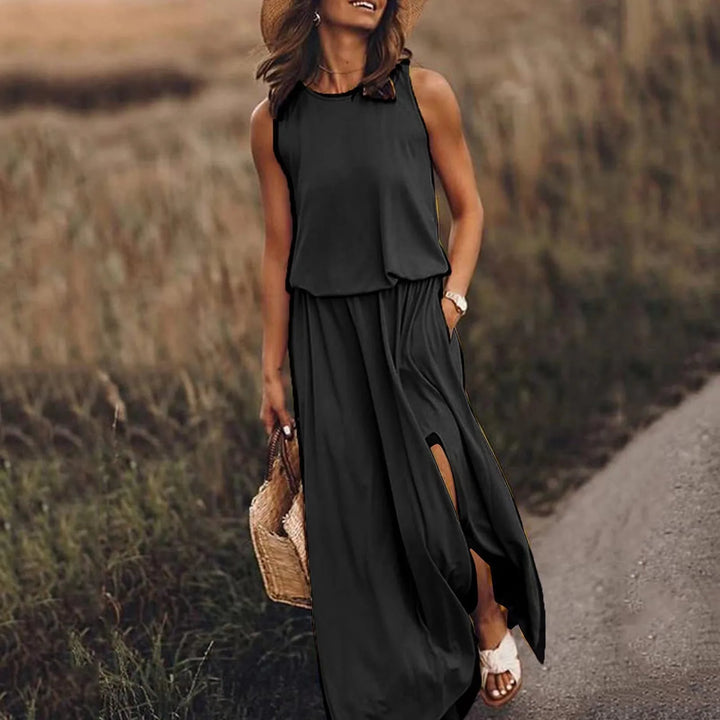 Chique en trendy zomer Maxi jurk voor vrouwen met stijlvol comfort en casual elegantie | Mila