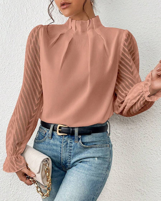 Blouse met lange mouwen voor dames met trendy stijl en modern ontwerp | Josephine