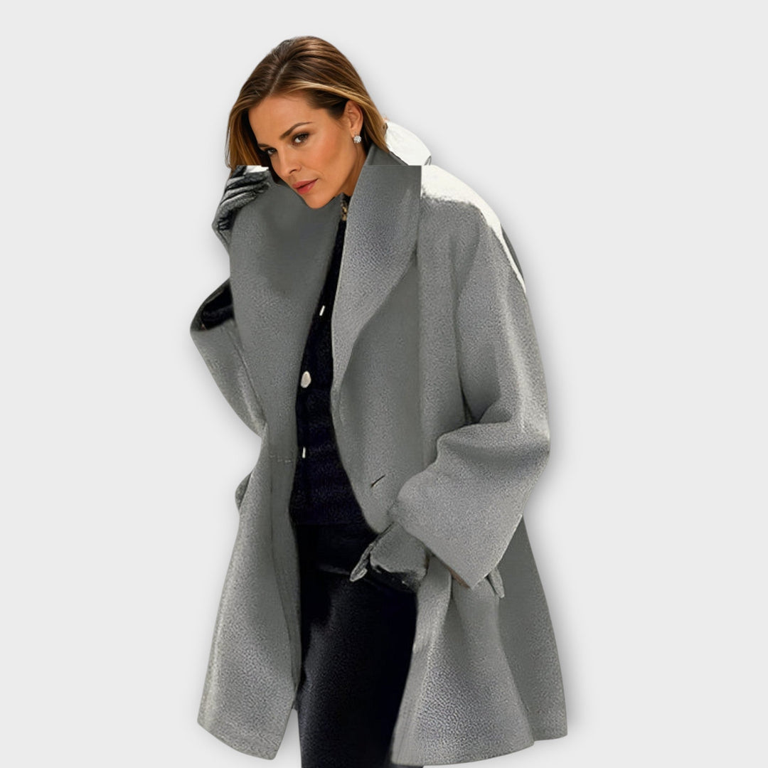 Charmante Jas van wolmix voor dames met ultieme warmte en veelzijdige stijl | Amélie