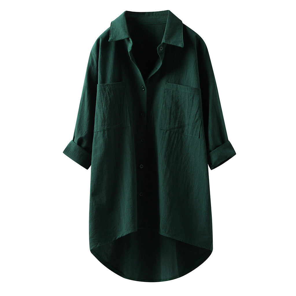 Casual en stijlvolle oversized blouse met lange mouwen voor dames met moeiteloze charme | Nora