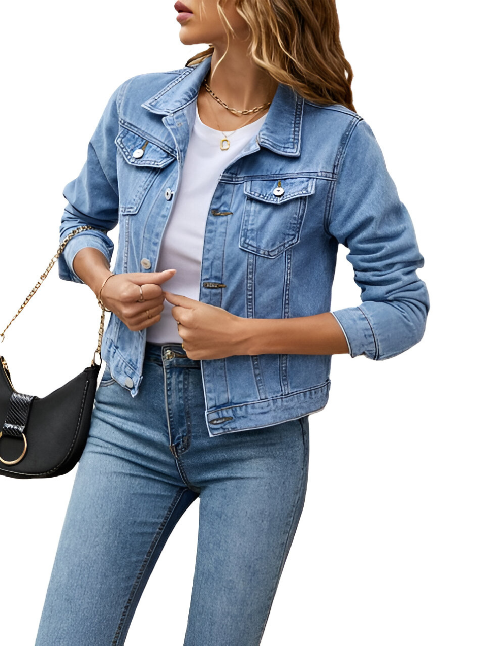 Trendy en tijdloze denimjas voor dames met flatterende pasvorm en hoogwaardige afwerking | Livia