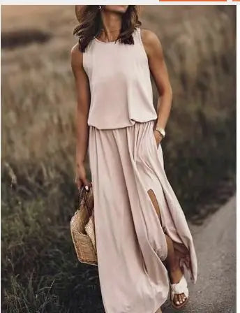 Chique en trendy zomer Maxi jurk voor vrouwen met stijlvol comfort en casual elegantie | Mila