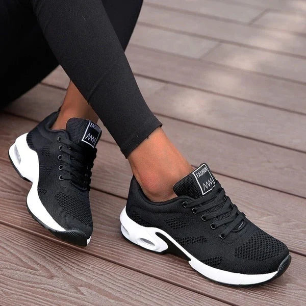 Ademende Mesh Chunky Platform Sneakers In Trendy Ontwerp Ideaal Voor Sportieve Dames | Elina