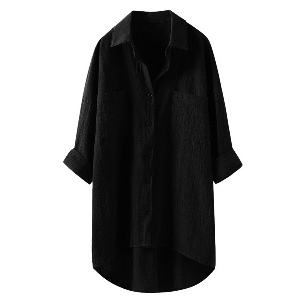 Casual en stijlvolle oversized blouse met lange mouwen voor dames met moeiteloze charme | Nora