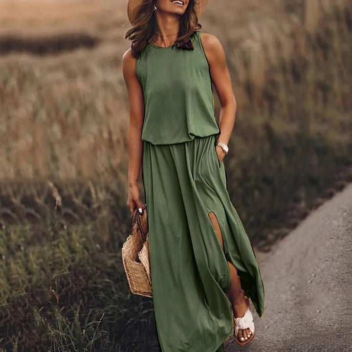 Chique en trendy zomer Maxi jurk voor vrouwen met stijlvol comfort en casual elegantie | Mila