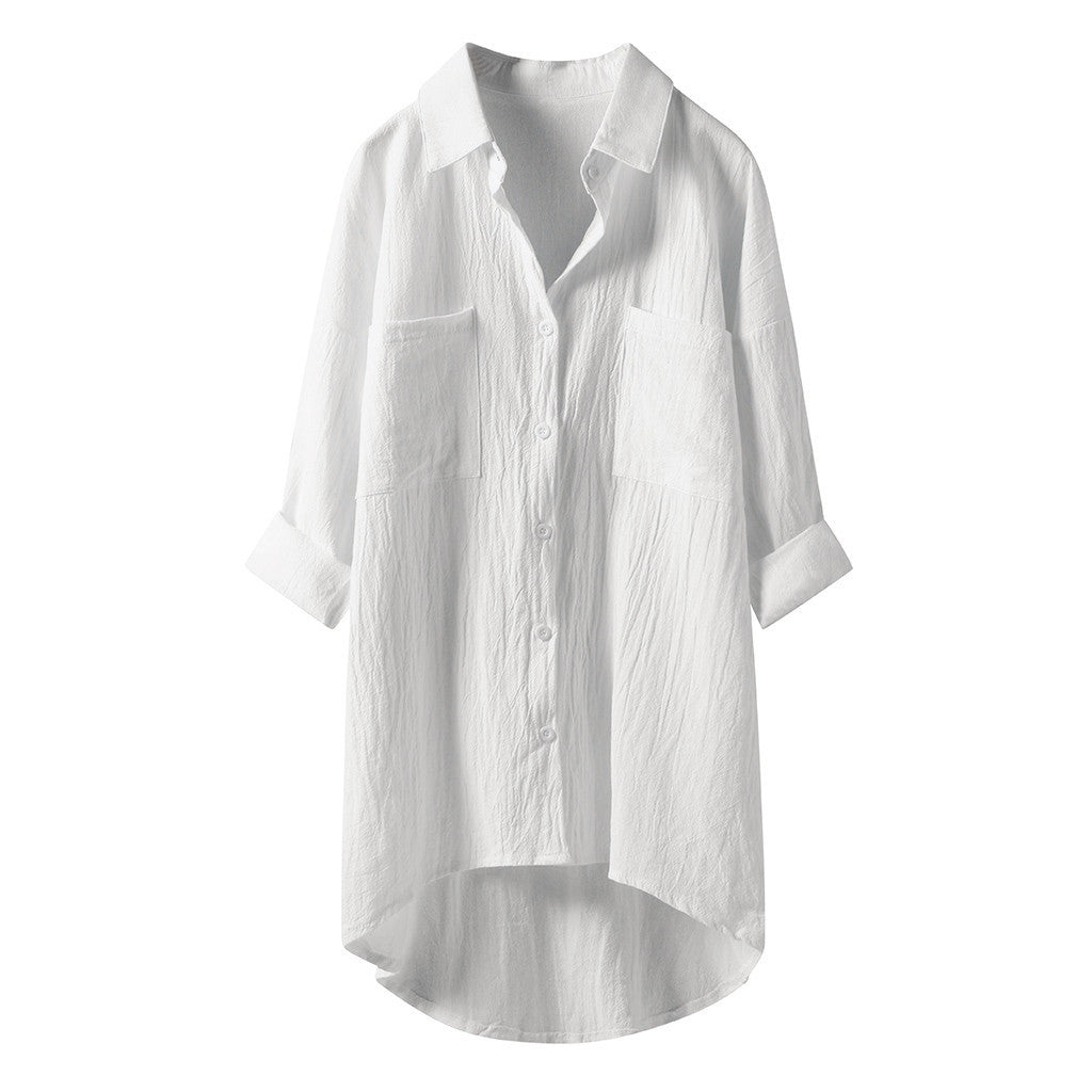 Casual en stijlvolle oversized blouse met lange mouwen voor dames met moeiteloze charme | Nora