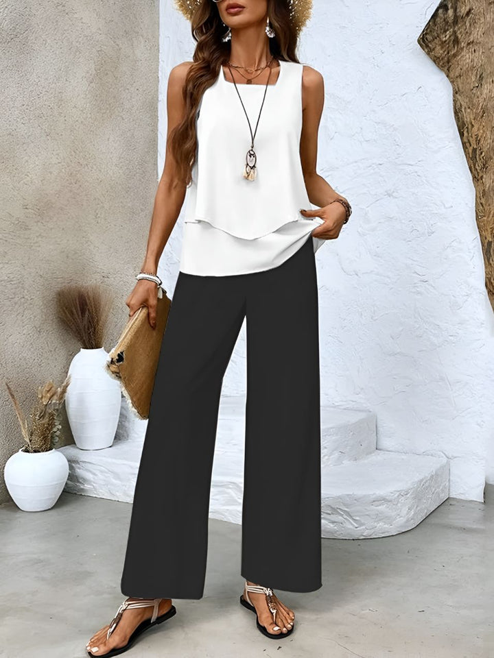 Elegante en veelzijdige zomerset voor vrouwen met moeiteloze charme en casual stijl | Anna