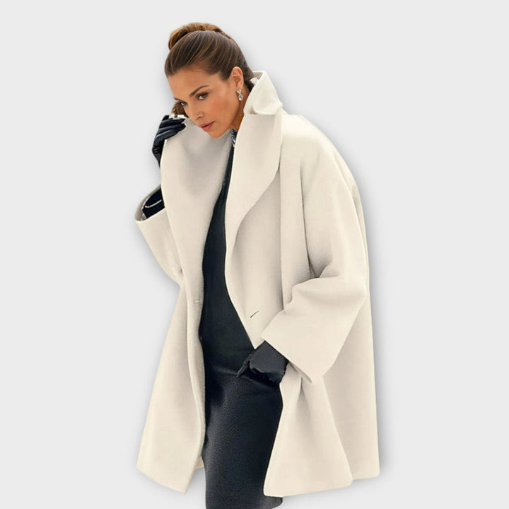 Charmante Jas van wolmix voor dames met ultieme warmte en veelzijdige stijl | Amélie