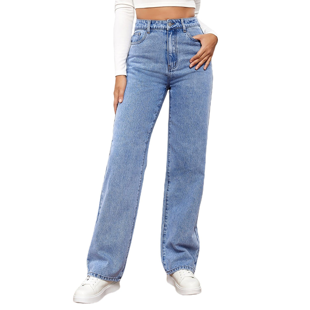 Casual Loose Fit Rechte Jeans voor dames in zachte Stretch denim en tijdloze stijl | Eline