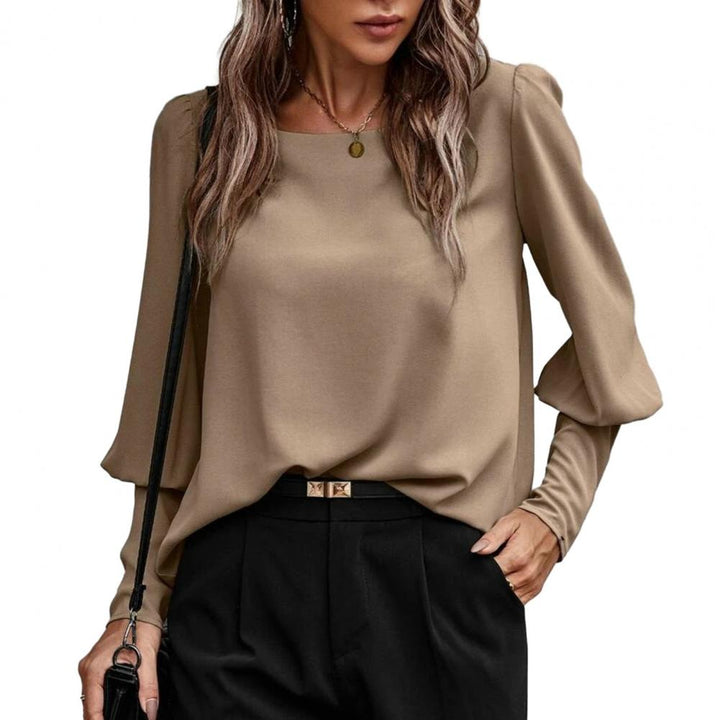 Trendy en modern overhemd met lange mouwen voor dames met verfijnde pasvorm en elegant ontwerp | Roos