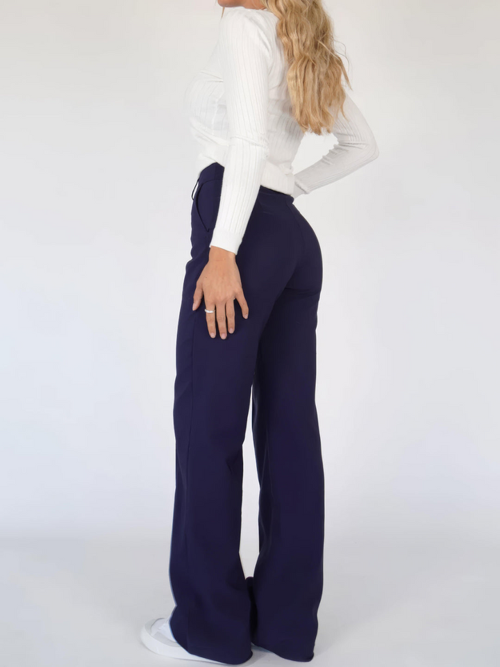 Chique rechte broek voor dames met tijdloos comfort en urban stijl | Noor